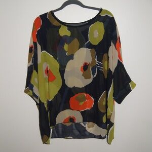 Women's Multi-Color Flowy Top One Size
